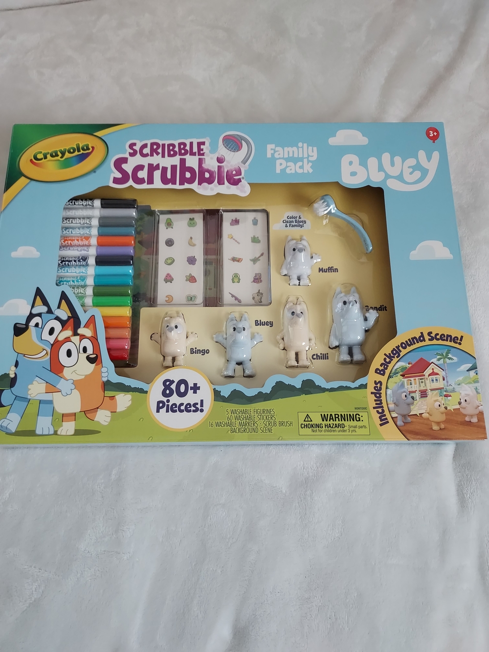 Crayola Scribble Scrubbie Bluey Family Pack Interactive Creativity Art Drawing